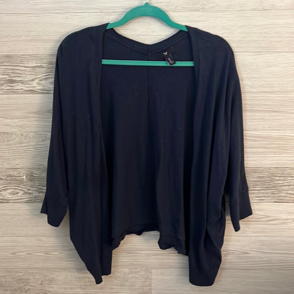 GAP Blue Heather Dolman Shrug Cardigan Loose Fit. Size Large.